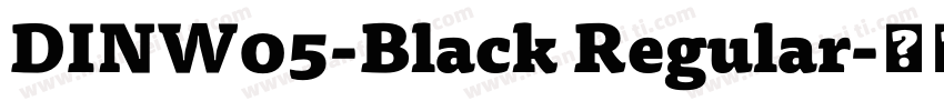 DINW05-Black Regular字体转换